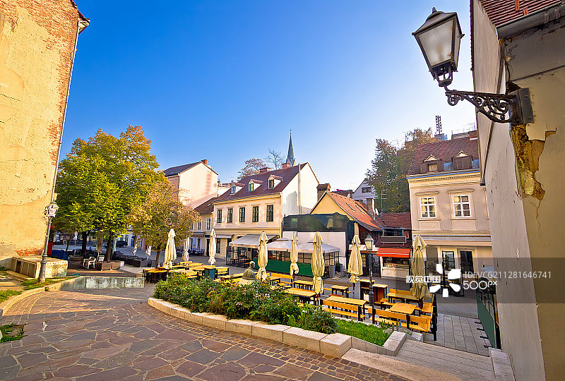 萨格勒布的旧特卡尔契切娃街图片素材
