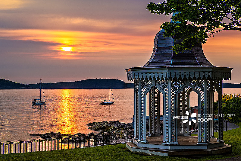 巴港凉亭图片素材