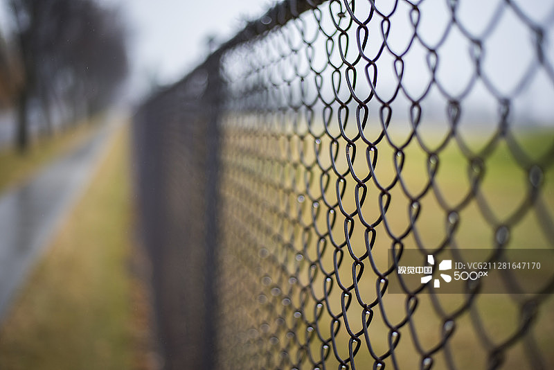 秋季的独立围栏图片素材