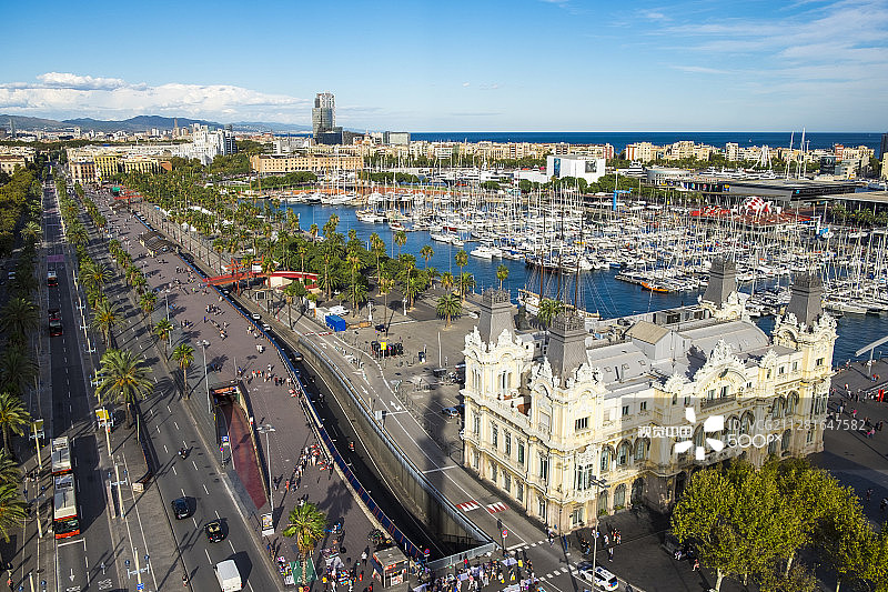 巴塞罗那哥伦布大道图片素材