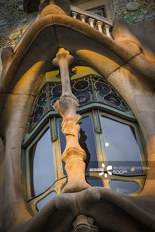 安东尼·高迪设计的巴特罗之家，巴塞罗那图片素材