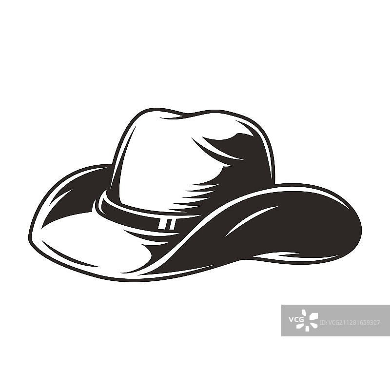 优雅的牛仔帽复古概念图片素材