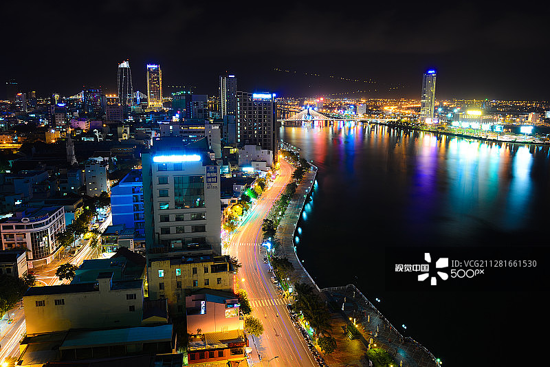 岘港夜景图片素材