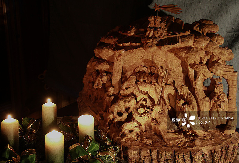 耶稣诞生场景图片素材