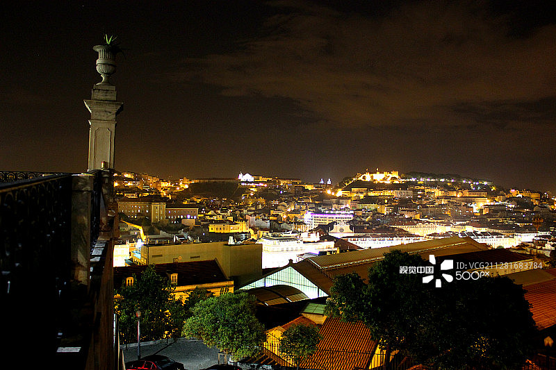 里斯本的夜景图片素材