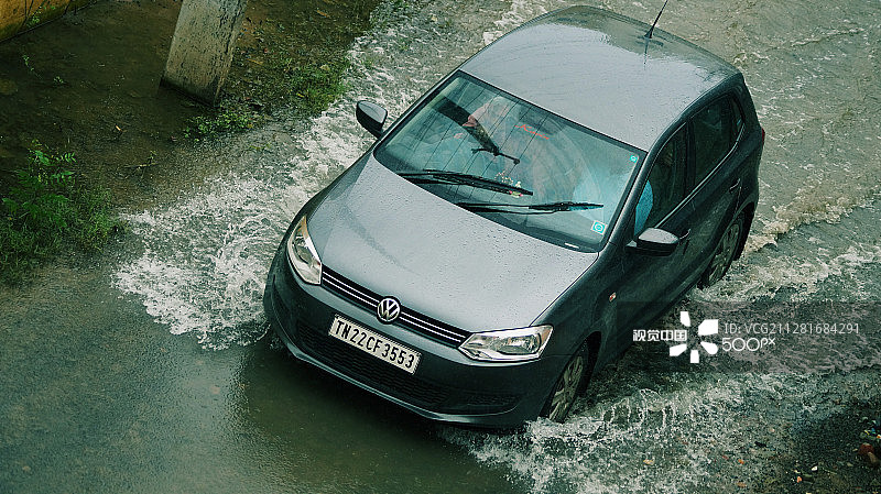 钦奈洪水图片素材