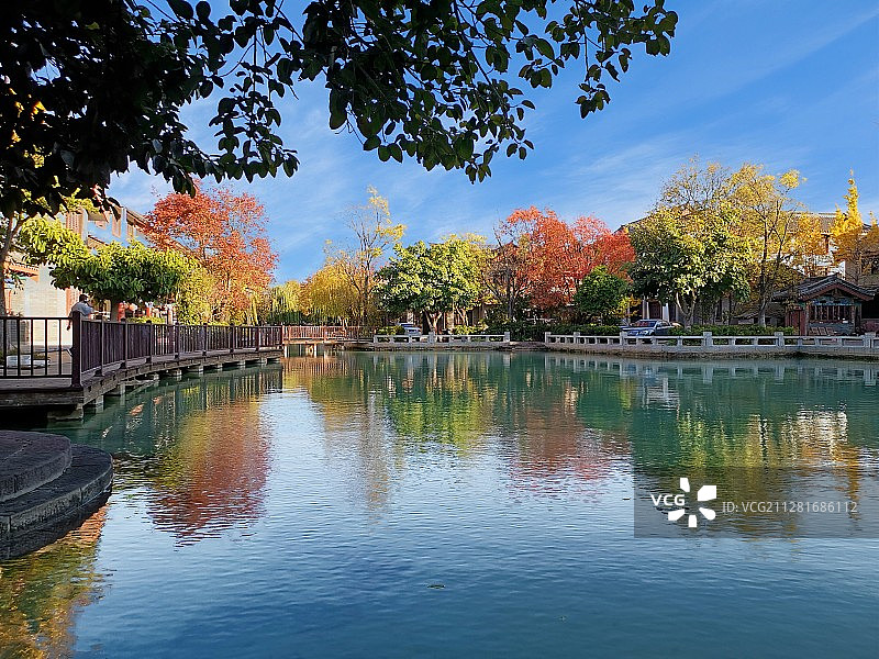 云南楚雄彝人古镇图片素材