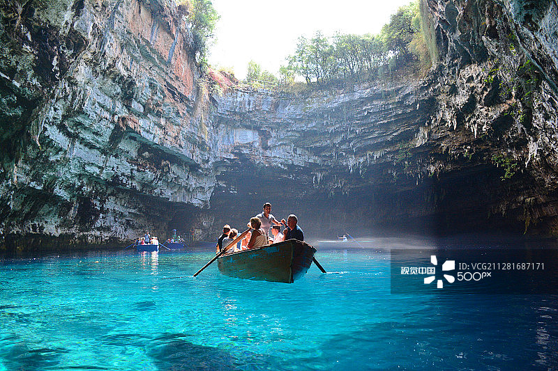 梅丽萨尼洞穴图片素材