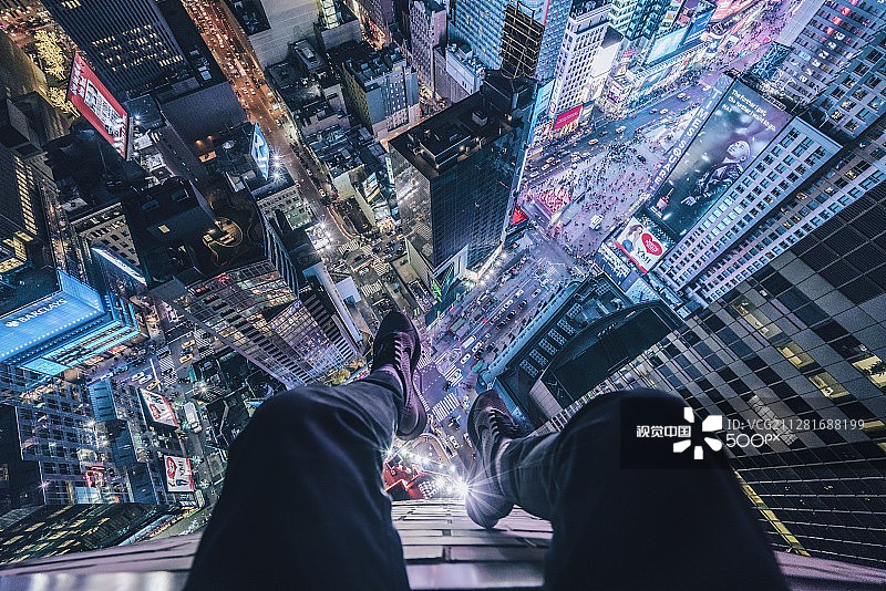 时代广场俯视图片素材