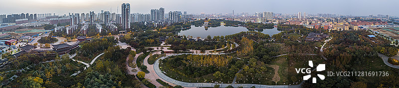 南池秋色图片素材