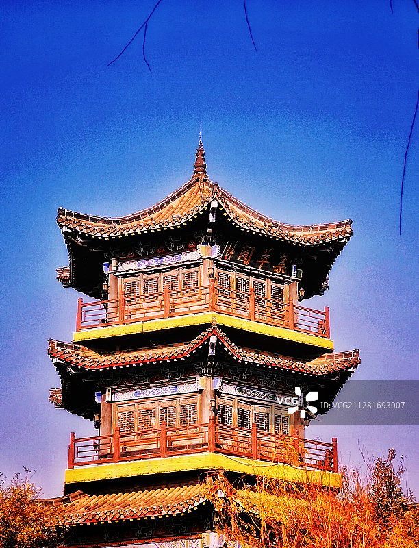 山东聊城东昌湖图片素材