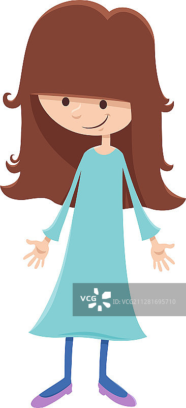 女孩卡通漫画人物图片素材