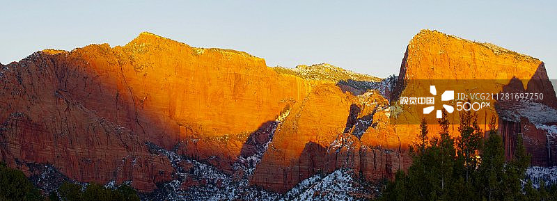 科罗布峡谷日落图片素材