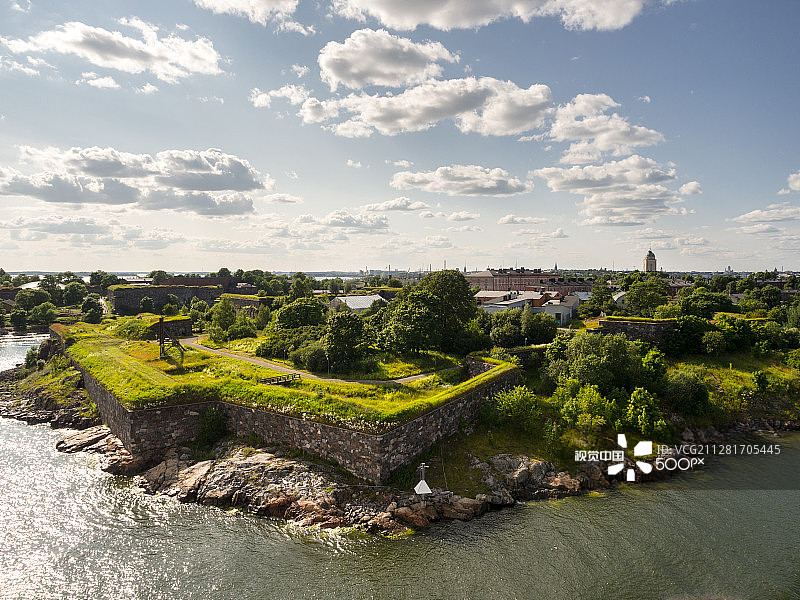 赫尔辛基的芬兰城堡图片素材