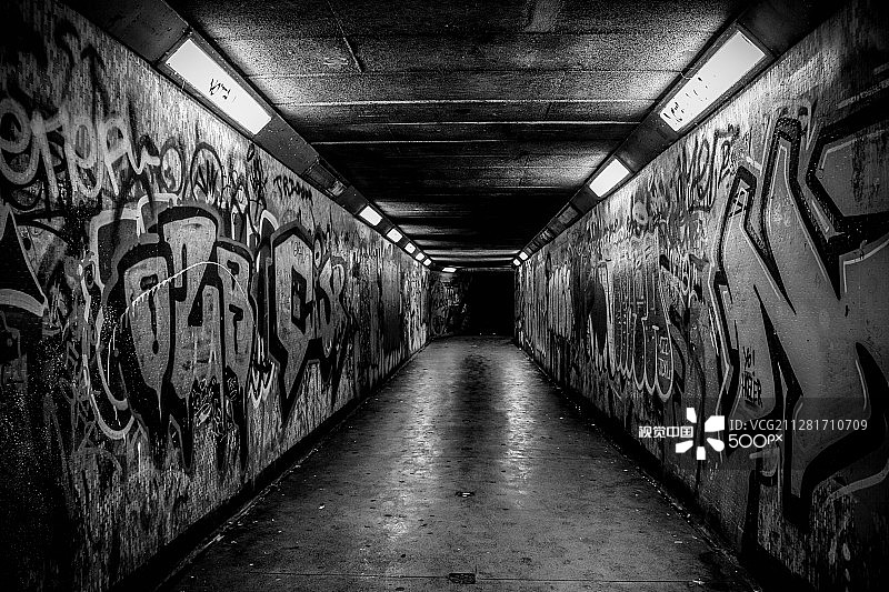 贝尔法斯特地下通道图片素材