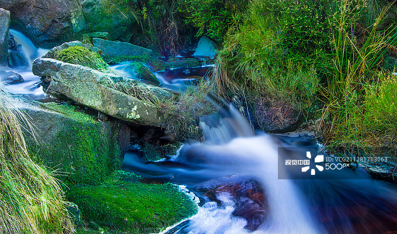 蓝绿色约克郡溪流图片素材
