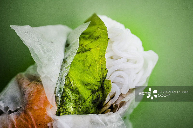 越式开口春卷图片素材