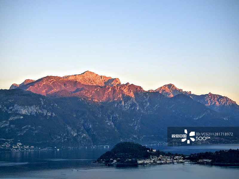 贝拉焦日落图片素材