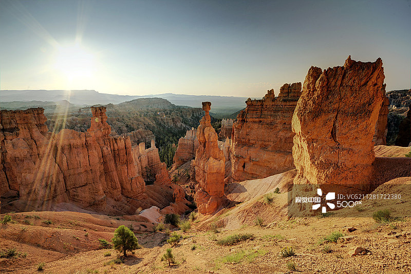 布莱斯峡谷日出石林图片素材