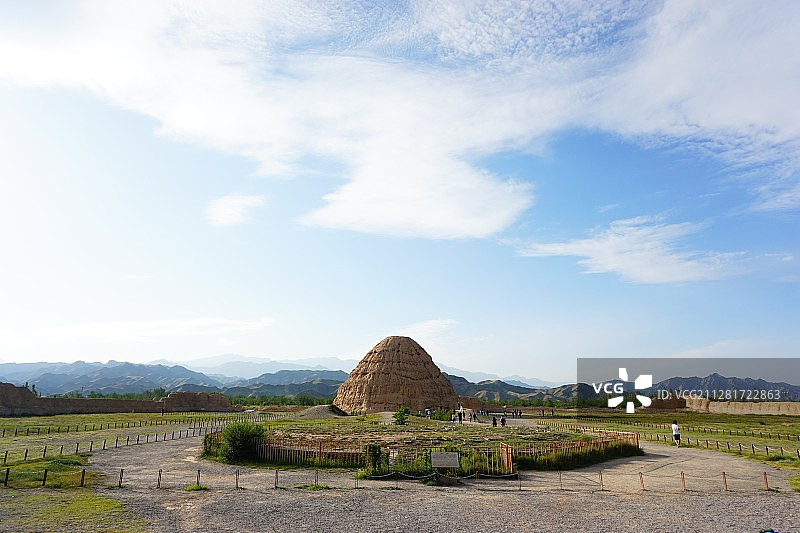 贺兰山下西夏王陵图片素材