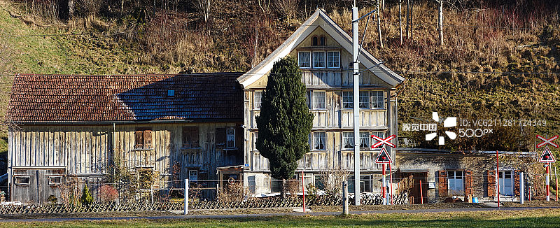 阿彭策尔的旧农舍图片素材