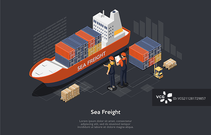 全球物流网络概念货物图片素材