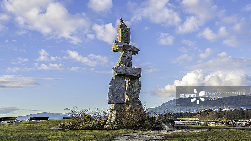 因纽克舒克上的海鸥图片素材