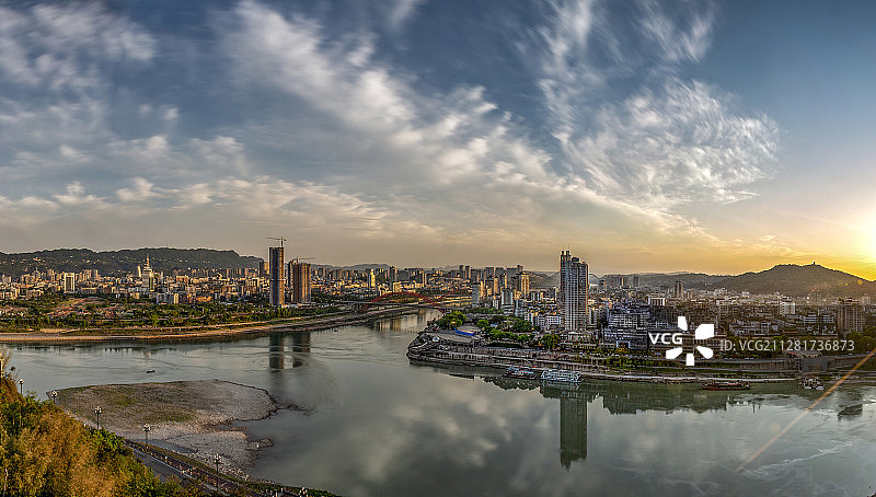 宜宾三江口图片素材