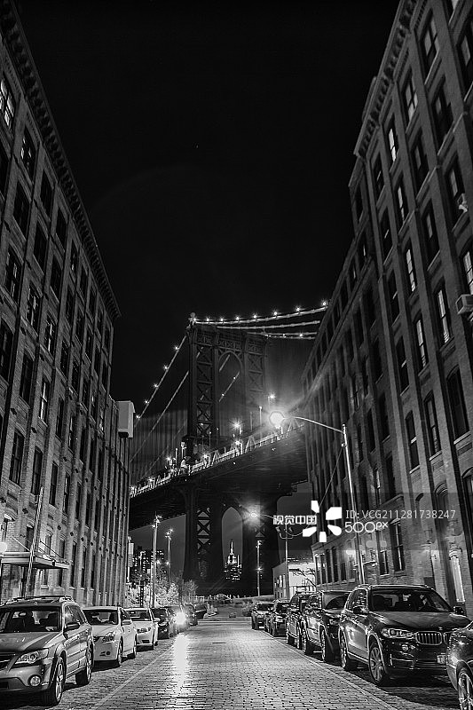 布鲁克林之夜图片素材