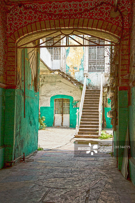 古老的入口图片素材