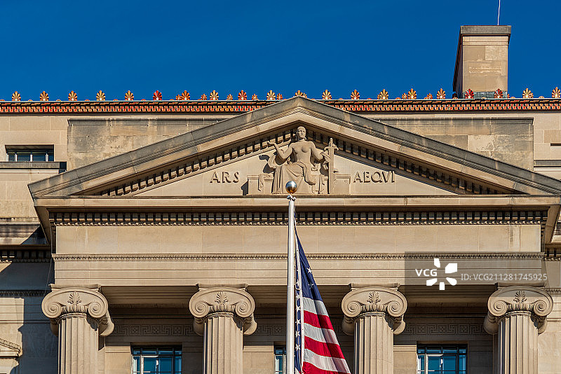 美国司法部大楼外景图片素材