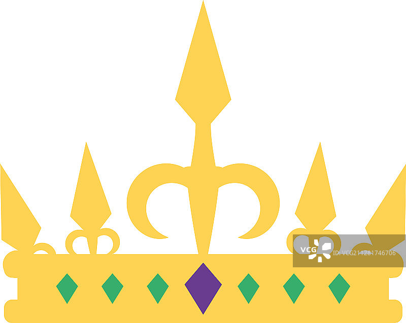 隔离的王后皇冠设计图片素材