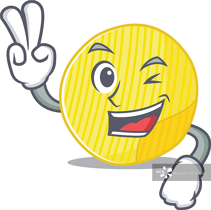 微笑薯片卡通形象图片素材