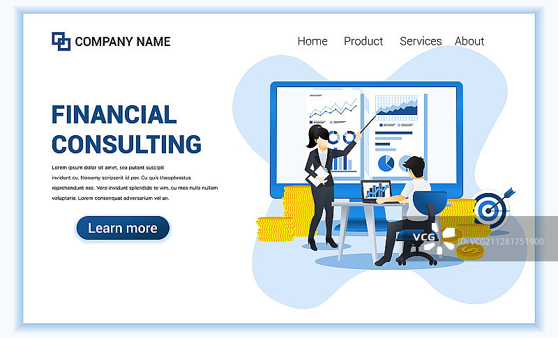 财务咨询概念顾问图片素材