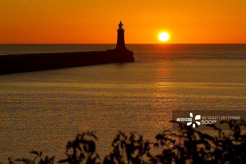 泰恩茅斯日出图片素材