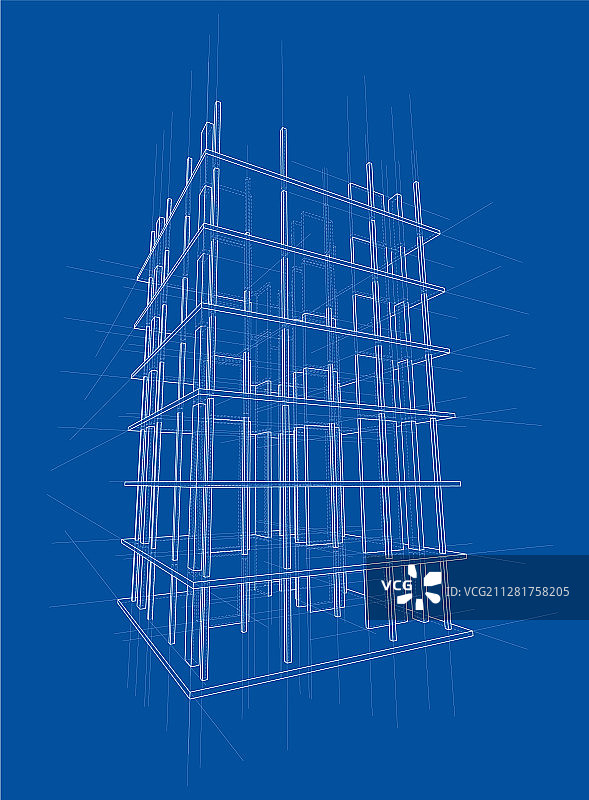 施工中的房屋图纸图片素材