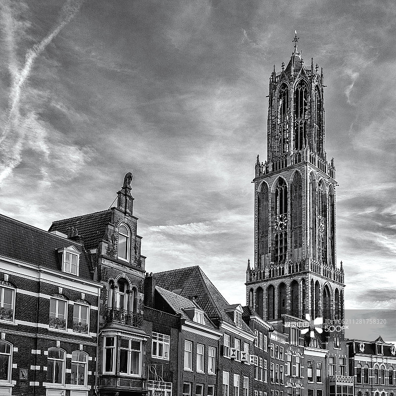 方形圆顶塔图片素材