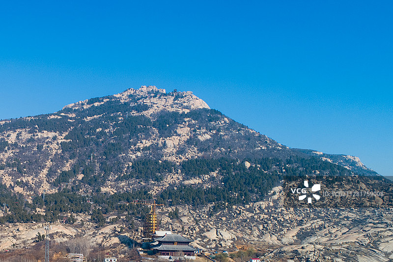 远观峄山图片素材