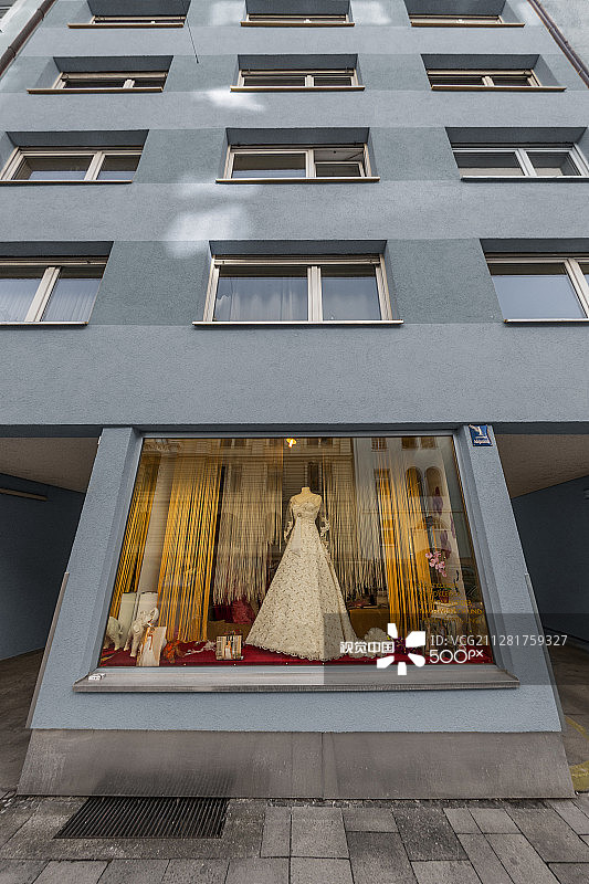 慕尼黑的婚纱店图片素材