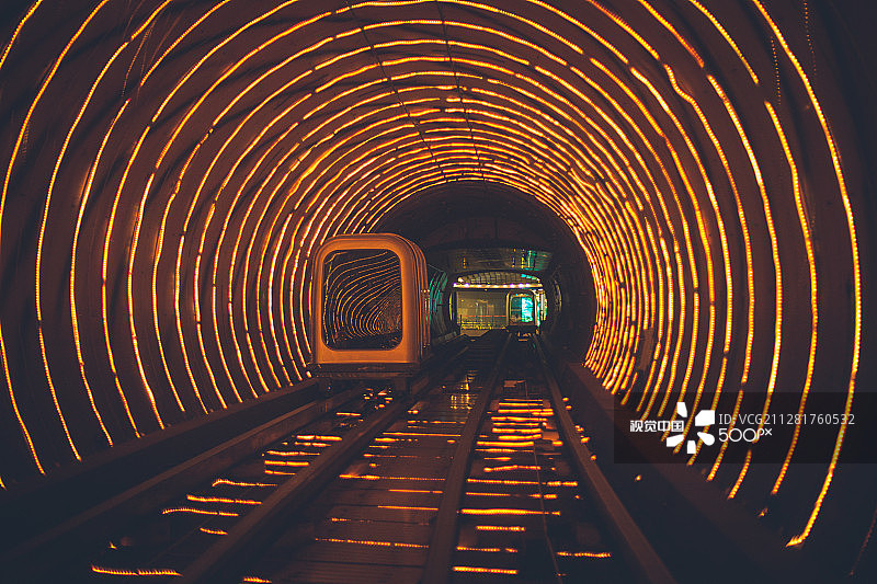 外滩观光隧道图片素材