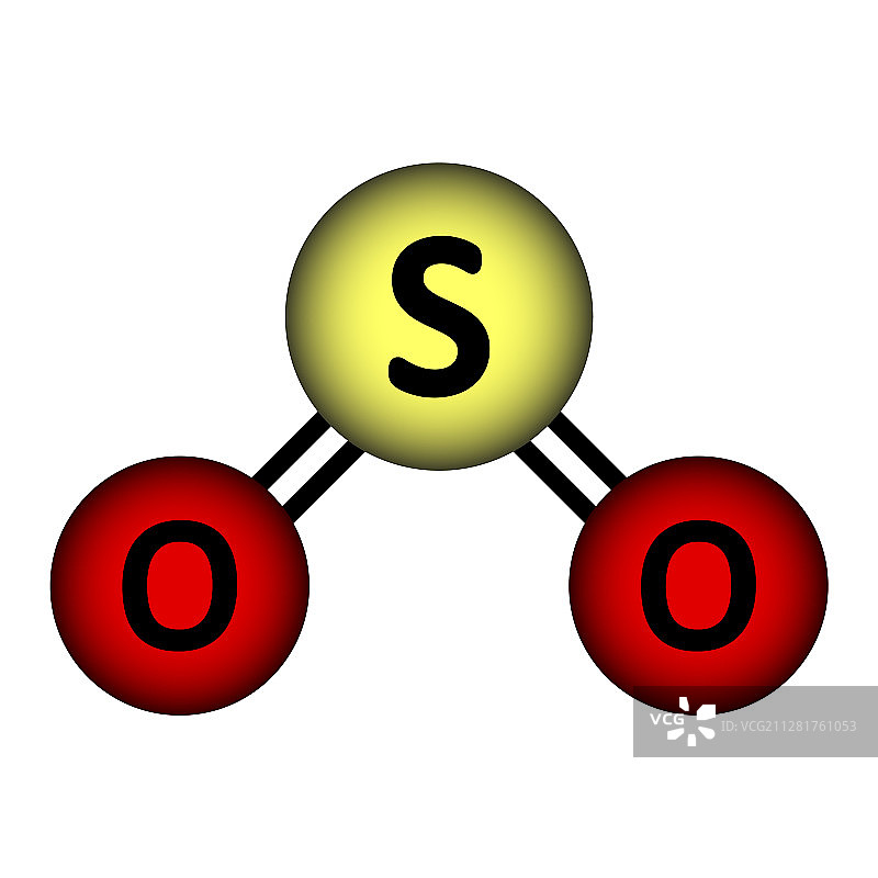 氧化硫分子图标图片素材