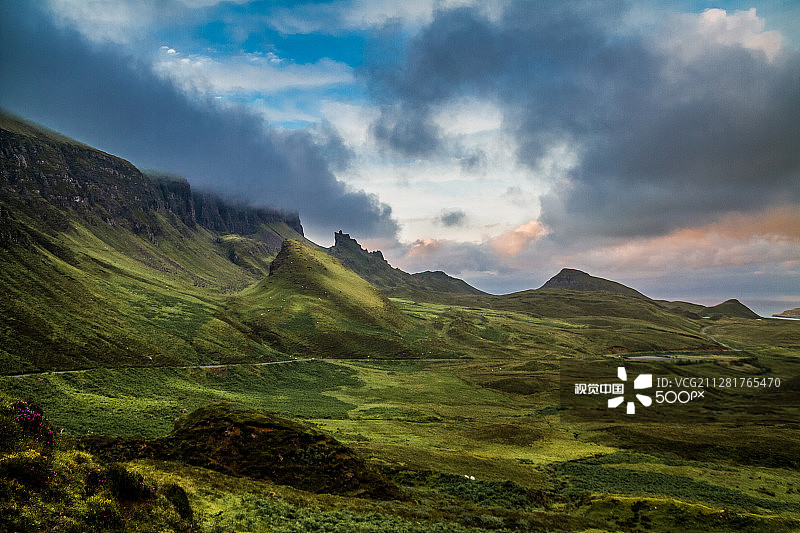 斯凯岛奎灵的日落图片素材