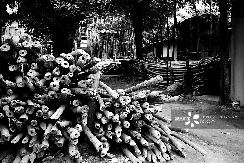 竹仓库图片素材