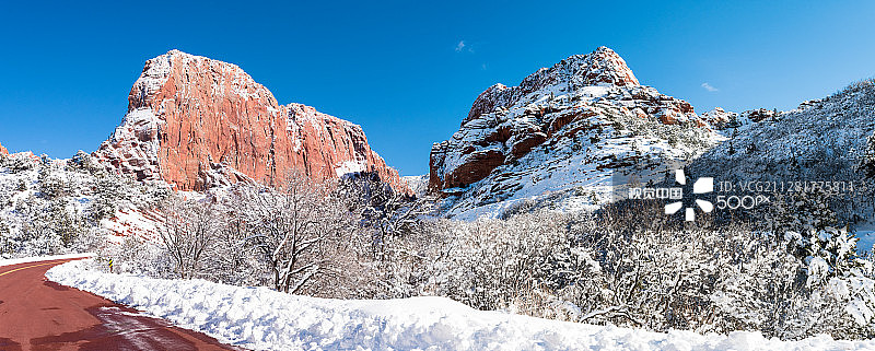 犹他州锡安科罗布峡谷图片素材