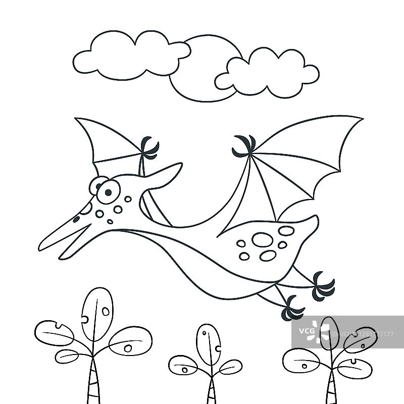 可爱恐龙翼龙图片素材