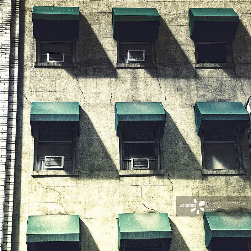 绿色色调，城市生活图片素材