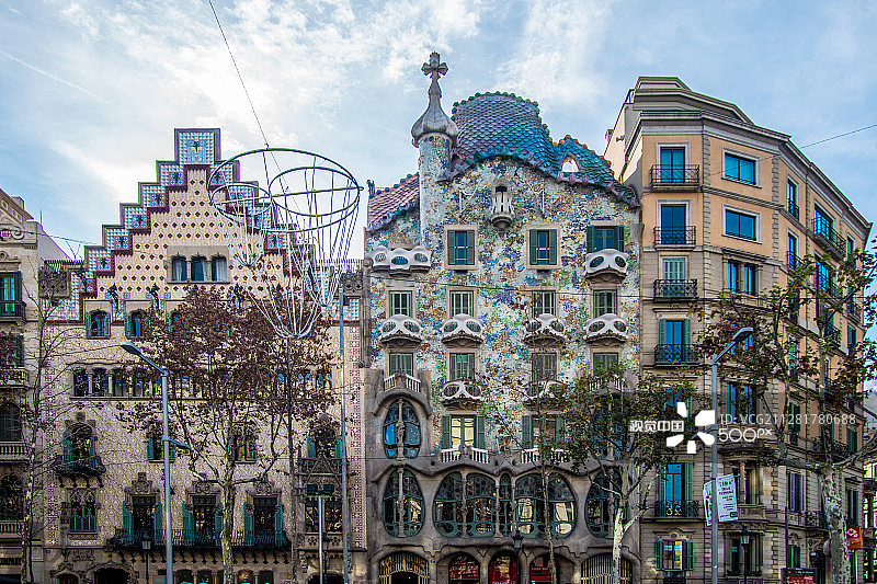 西班牙巴塞罗那高迪巴特罗之家（摄影：Gabriele Ardemagni）图片素材