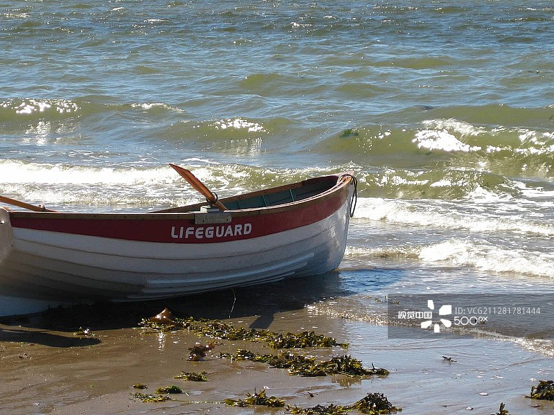 温哥华岛上的救生艇图片素材