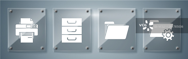 带有齿轮的文件夹设置文档素材图片素材