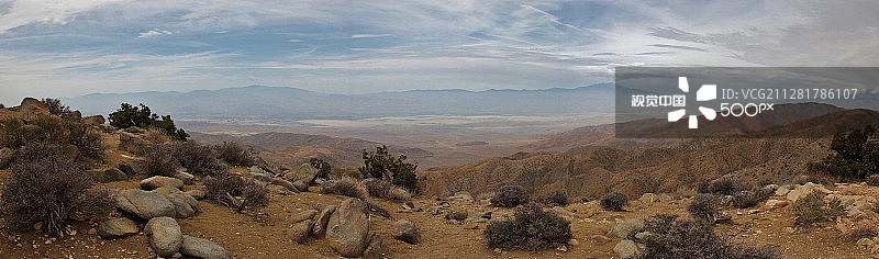 圣安德烈亚斯断层全景图片素材